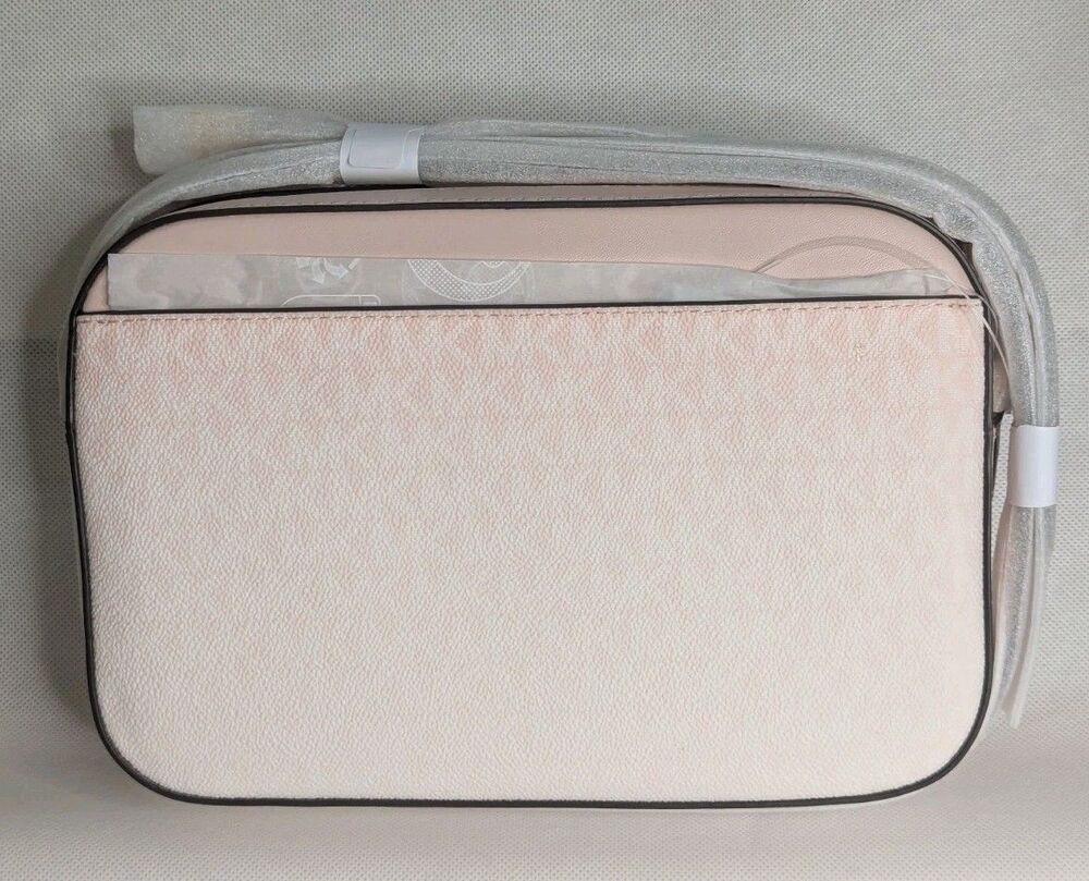 Michael Kors Jet Set Leather Crossbody Bag - Powder Blush, Pink, Brand New - Picture 2 of 4